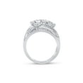 thumbnail image 3 of 14kt White Gold Womens Baguette Diamond Modern Fashion Ring 3/4 Cttw, 3 of 4