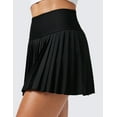 thumbnail image 4 of CRZ YOGA High Waisted Pleated Tennis Skirts for Women Mini Lined Casual Tummy Control Skort with Pockets, 4 of 6