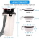 thumbnail image 5 of cuencos plegables para perros, botella de agua portátil 2 en 1, botella de agua y comida para perros y gatos, botella de viaje para caminar (blanco), 5 of 5