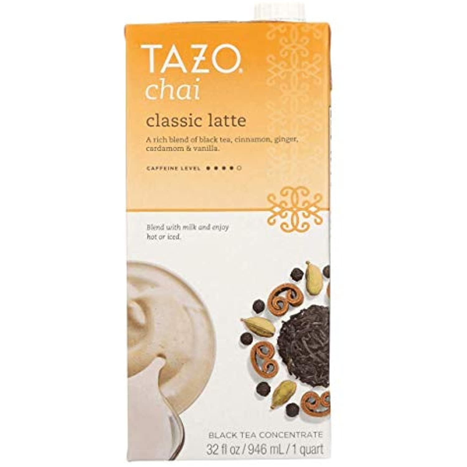 Tazo Chai Tea Latte Concentrate 32 Oz (2X32 Oz)