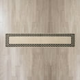 thumbnail image 2 of Washable Skid-Resistant Runner Rug, Trellis Border , Natural Twist and Black , 30" x 144", 2 of 9