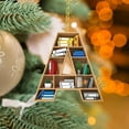 thumbnail image 5 of CuiLiyq Bookcase Hanging A to Z Letter Shaped Bookshelf Pendant, Christmas Tree Hanging Decorations, Acrylic Ornament Xmas Decor (Acrylic, Letter-A), 5 of 6