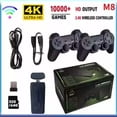 thumbnail image 4 of Video Game Sticks M8 Console 2.4G Double Wireless Controller Game Stick 4K 30K games 128GB Retro games For PS/ GBA..., 4 of 6