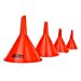 thumbnail image 3 of DEDC Oil Funnels, Gas Funnels, Plastic Funnel Set for Car, Automotive, Kitchen, Mini Small Large Red (4pcs Gas Plastic Funnel), 3 of 5