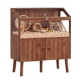 thumbnail image 4 of 40" Large Small Animal Cage with Storage Cabinet – Acrylic Clear-View Top, Lockable Wooden Habitat for Hamster, Hedgehog, Guinea Pig, Rabbit, 4 of 8