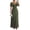 Army Green, variant on Laqbezok Evening Gown Dress, Women's V-Neck Mesh Flare Sleeve Formal Maxi, Elegant Ruched Bodycon Party Wedding Guest Dress with Split Hem