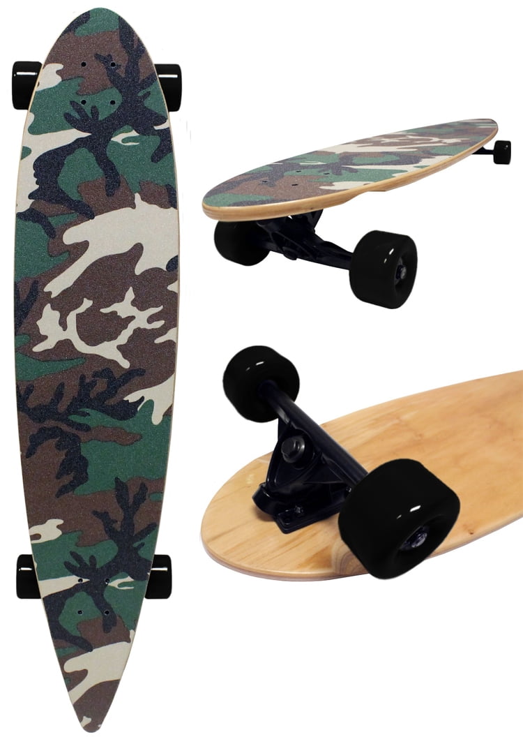 SSS Electric fishboard Skateboard Camouflage Noir Vert 700 x 190 x 120 mm