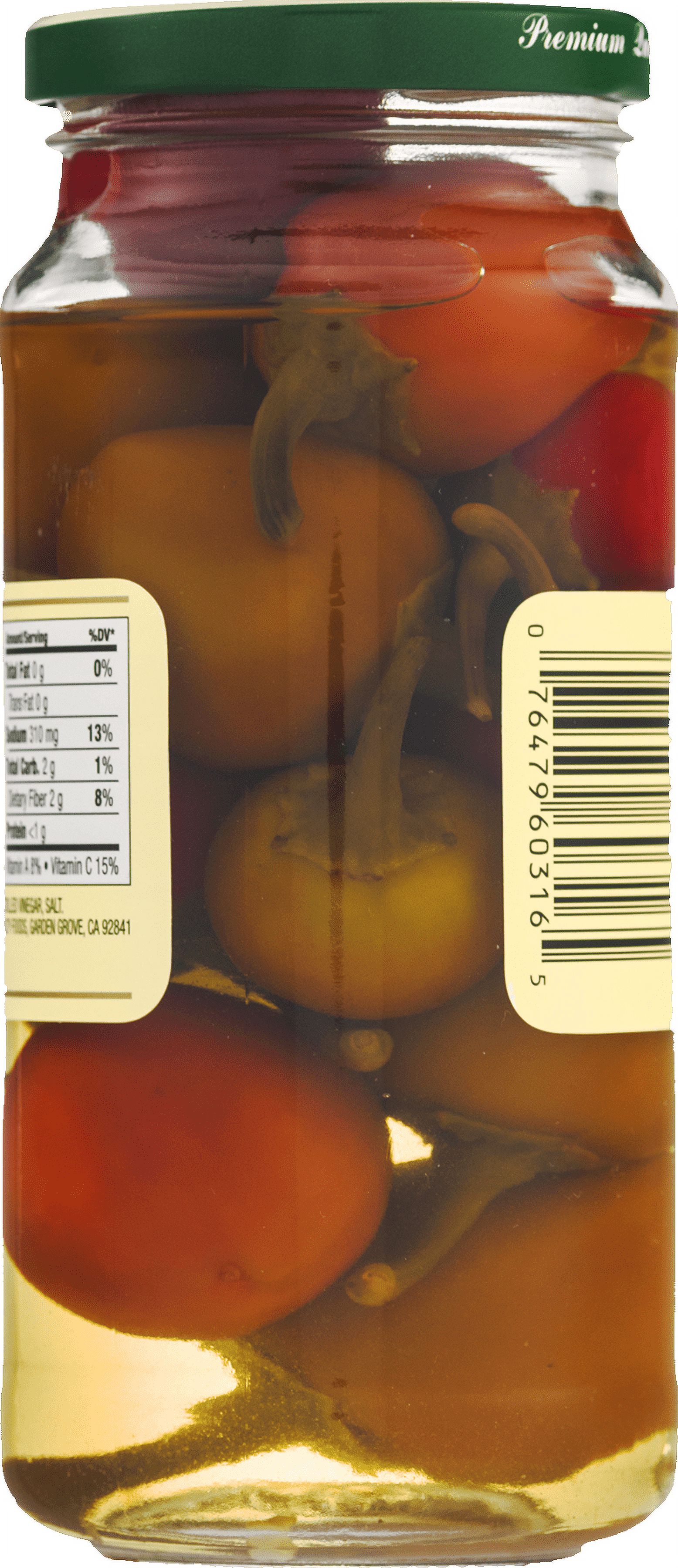 GIULIANO, PEPPER CHRY SWT MILD, 16 OZ, (Pack of 6)