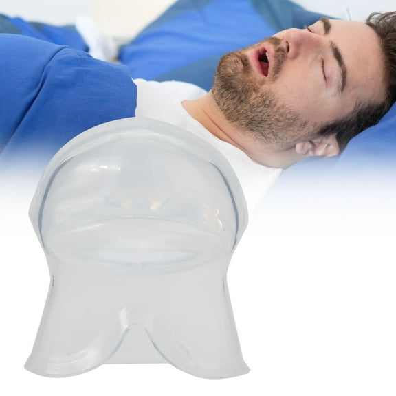 Tongue Cover Trainer, Compact Convenient To Carry Light Weight Transparent Anti Snoring Silicone  For Prevent Snoring