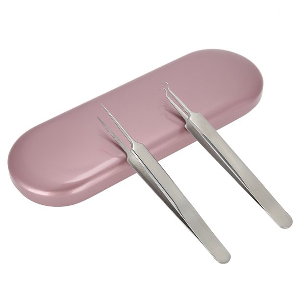 Caja de almacenamiento profesional para el organizador de pinzas de extensión de pesta?as(Rosa roja) Ecomeon no
