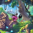 thumbnail image 4 of 2pcs Solar Hanging Insect Simulation Light Hanging Flying Sky Luminous Simulation Insect Ornament Garden Decoration Ornament, 4 of 6