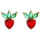 thumbnail image 2 of onlyliua para Interior/Exterior Pendientes Pequeños de Fruta Fresca Pendientes de Melocotón Fresa Pendientes, 2 of 2