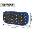 thumbnail image 4 of TEQUAN Large Capacity Pencil Case, Colorful Polka Dots Pattern Pencil Pouch 2 Compartments Pencil Bag (Blue), 4 of 7
