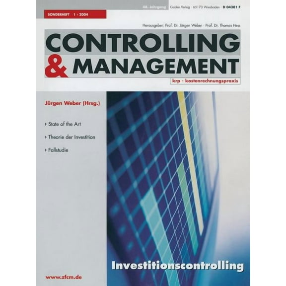Zfcm-Sonderheft Investitionscontrolling, Book 1, (Paperback)