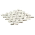 thumbnail image 5 of Splendor 11.81 in. x 11.81 in. Matte White Porcelain Mosaic Wall and Floor Tile (4.84 sq. ft./case) (5-pack), 5 of 6
