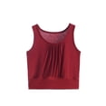 thumbnail image 2 of Antinious Women Plus Size Sleep Shirts Spaghetti Straps Summer Loose Solid Tank Top Undershirt, 2 of 3