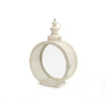 Melrose 17.5" Distressed Circular Lantern with Vented Top and Panels