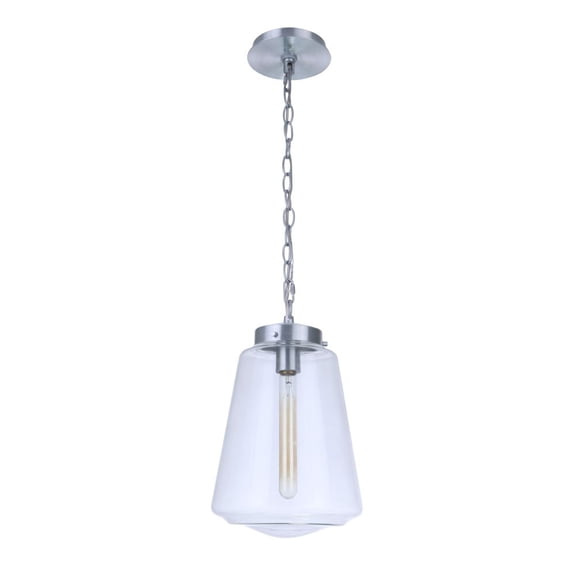 ZA3821-SA Craftmade Lighting Laclede - 1 Light Outdoor Pendant-15 Inch Tall and 9.3 Inch Wide
