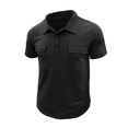 thumbnail image 2 of Camisetas de Corta para Hombre, Informales, Absorbentes de Humedad, de Golf, Ajustadas, Básicas, con Bolsillo. Negro XXXL, 2 of 7