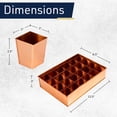 thumbnail image 6 of Kings County Tools Seed Starter Tray - Copper Metal Seedling Tray with 24 Tapered Plant Starter Pots, 6 of 6