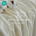 thumbnail image 4 of Simple&Opulence 100% Supima Cotton Sheet Set 600 Thread Count for Twin XL Bed Sateen Weave Long Staple - Fitted and Flat Sheet with 1 Pillowcase - Luxury Hotel Quality 3PCS Bedding Sheets(Cream), 4 of 9