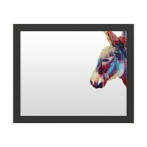 Dry Erase Marker Board with Printed Artwork - Marion Rose 'Burro II 1' White Board - Ready