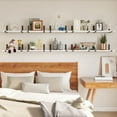 thumbnail image 5 of Fairy 10pcs Floating Shelves, Width 4.7 inches Wall Shelves, Home Wood Shelf Wall Mounted, White, 5 of 6