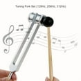 Chakra Healing Tuning Fork Set - (128Hz, 256Hz, 512Hz) Aluminum Alloy ...