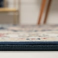 thumbnail image 4 of Rugs.com Rabia Collection Rug – 5' Round Navy Blue Low Rug Perfect For Kitchens, Dining Rooms, 4 of 8