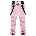 thumbnail image 4 of Tiqkatyck Snow Pants Womens Clearance Women's Blocking Skiing Windproof Warm Breathable Couple's Ski Pants Womens Fashion Womens Snow Pants Sweatpants Women Pink, 4 of 4