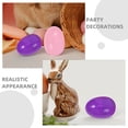 thumbnail image 4 of KAKOWELY 60 huevos de Pascua de plástico rellenables, diseño realista de huevo falso, adecuados para decoración de fiestas de Pascua, cajas de dulces y chocolates, fáciles de abrir., 4 of 4