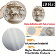 thumbnail image 3 of 2D Flat, Vintage Carousel Horse Aluminum Wall Sign - 8x8 Inch Round Metal Decor with Ornate Design, White Golden Accents - Perfect for Home, Office, Kitchen Living Room - Ideal Gift for Holidays, 3 of 6
