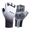 thumbnail image 3 of Guantes de medio Acolchados Absorción de sudor Absorción de impactos Transpirable Antideslizante Blanco XL Zulema Guantes de ciclismo, 3 of 8
