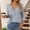 Blue, variant on Womens T Shirts Spring Summer Casual Basic Tees Fashion Loose Long Sleeve V-Neck Striped Top