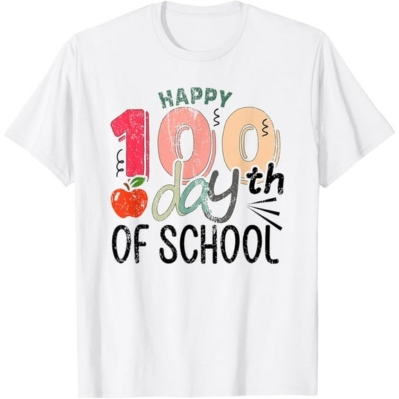 Happy 100th Day of School Student Design, 100 Days of School T-Shirt Shirts