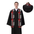 thumbnail image 4 of Fuzoiu Firefighters USA Flag Print Graduation Sash,Graduation Stole,Unisex Adult Graduation Stole Shawl 91" Long,for Academic Commencements Shawl-Flattened, 4 of 7