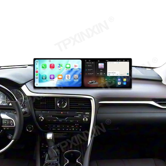 TPXINXIN Dual 10.1 inch Screen Car Radio for Lexus RX 2016-2019 Android 15 Multimedia Player GPS Navigation Auto DSP Stereo Host