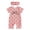 Light Pink, variant on Infant Baby Girl Summer Outfit Funny Letter Short Romper Onesie Short Sleeve Jumpsuit Newborn Coming Home Clothes(Pink,NEWBORN)