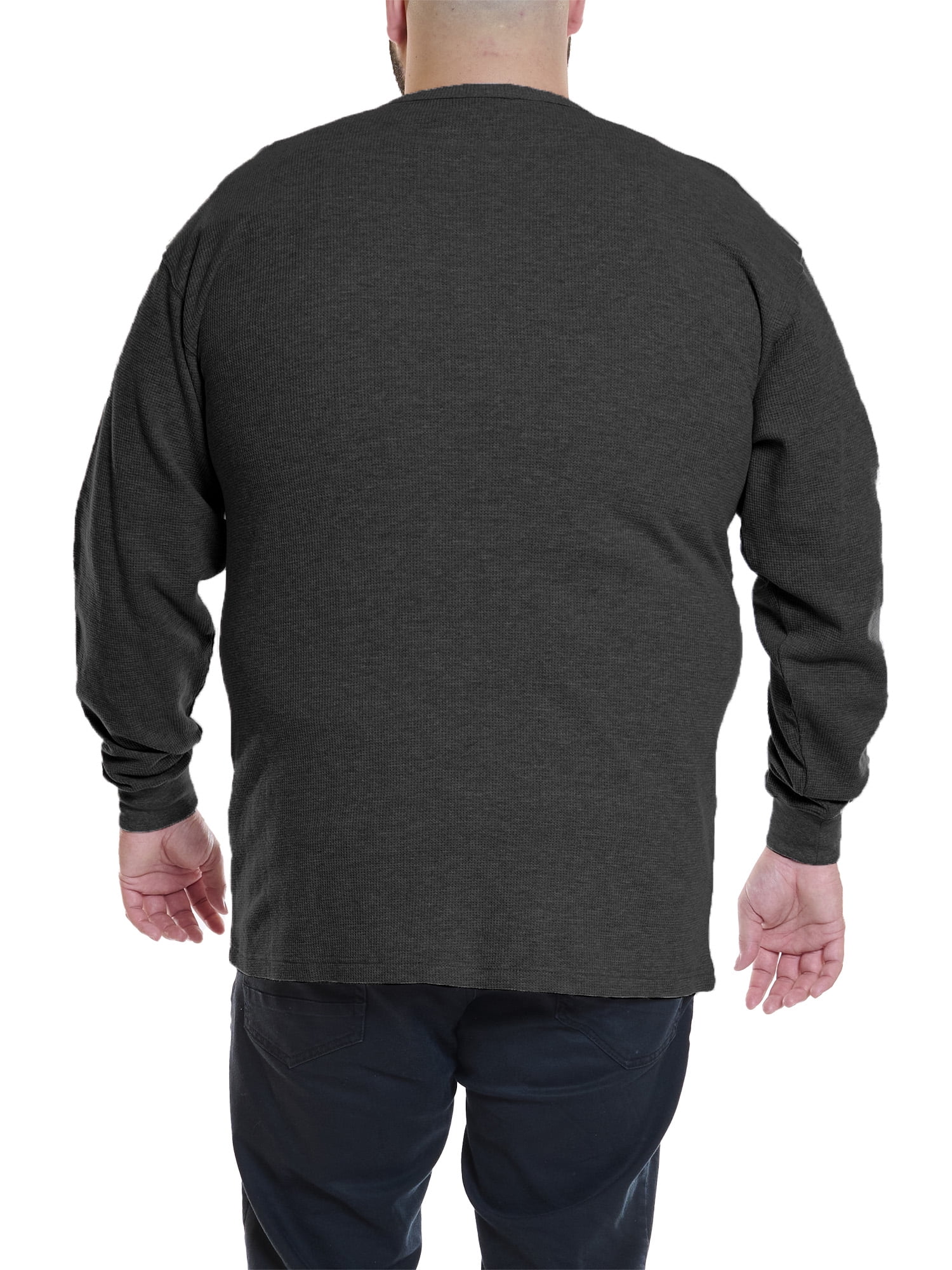 Wrangler Men's Big and Tall Long Sleeve Thermal Pocket T-Shirt ,Big size up to 6XL and Tall Size up to 5XT