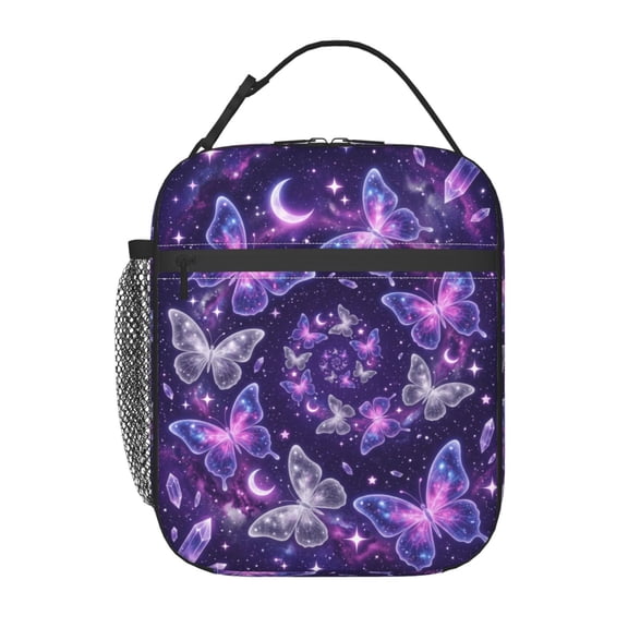 Butterfly Lunch Bag, Reusable Lunch Box Insulated For Keeping Food Cold, Suitable For Work, Office, And Picnic Travel