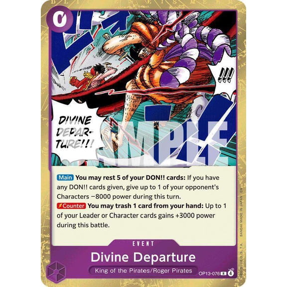 One Piece Carrying On His Will Rare Divine Departure OP13-076