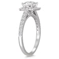 thumbnail image 2 of SZUL Women's 1 Carat TW Princess Cut Diamond Halo Engagement Ring in 14K White Gold (K-L Color, I2-I3 Clarity), 2 of 5