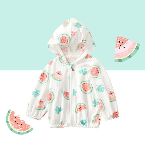 Delliss Kids Active Zipper Sun Protection Jacket Girls Hooded Fashion Shirt Fishing Running Outdoor