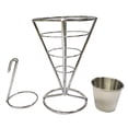 thumbnail image 4 of Daisyyozoid Wholesale Two Cups Durable Chip Stand Holder Snacks French Fry Fries Display Rack, 4 of 4