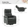 thumbnail image 2 of Art of Living Designs Elisa Power Remote Lift Assist Recliner with Metal Base CHARCOAL, 2 of 5