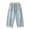 Light Green, variant on Youth Boys Elastic Waist Baggy Wide Leg Denim Trousers Light Wash Contrast Turn Trim Loose Full Length Relaxed Fit Pocket Jean Bottoms(Light Green,16-17 Years)