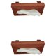 thumbnail image 1 of Matsuzay Caja de almacenamiento de pañuelos para parasol de coche, organizador de caja Interior, bolsa de servilleta impermeable, ligera, Portada/Marrón 2Conjunto, 1 of 6
