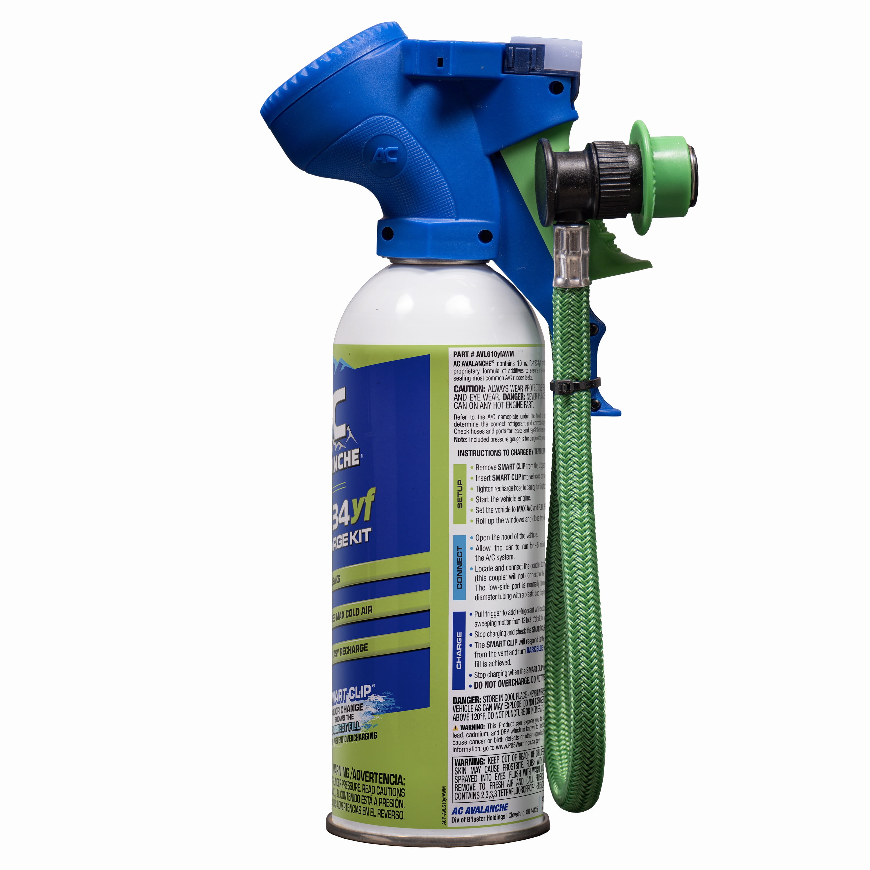 AC Avalanche R-1234yf A/C Recharge Kit, 10oz with Trigger