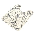 thumbnail image 3 of Bathroom Plush Absorbent Mat Combined U-Shaped Square Pad Bath Mat Fluffy Suitable For Bathroom Toilet Living Room Absorb Water Non-Slip Durable Twig Bird, 3 of 9