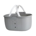 thumbnail image 1 of Cesta de ducha portátil, cesta para suministros de limpieza, organizador de almacenamiento para ducha Gris, 1 of 9